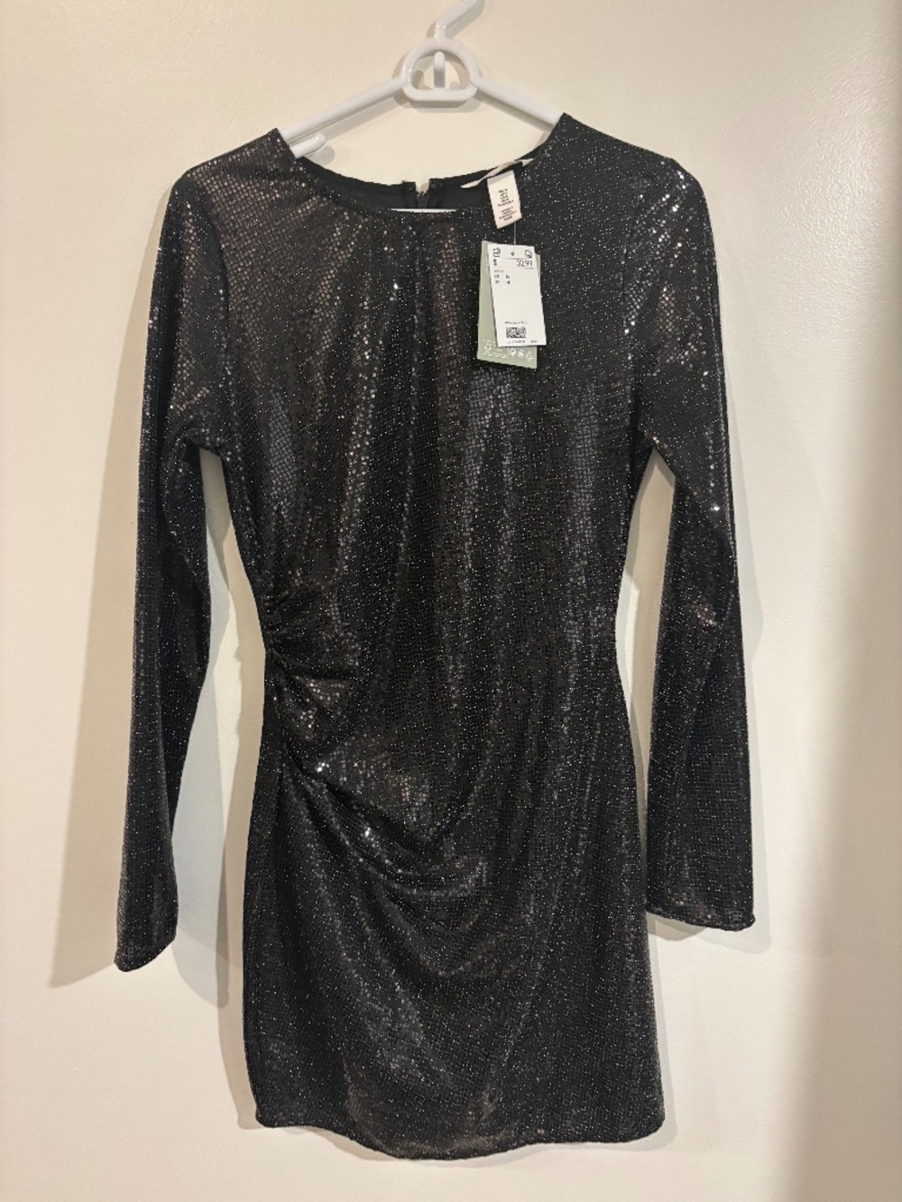 H&M Black Sparkle Dress, Size M *NEW*